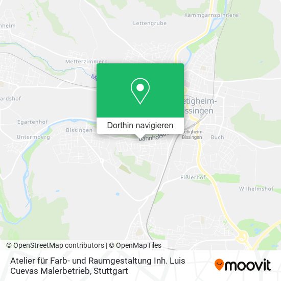 Atelier für Farb- und Raumgestaltung Inh. Luis Cuevas Malerbetrieb Karte