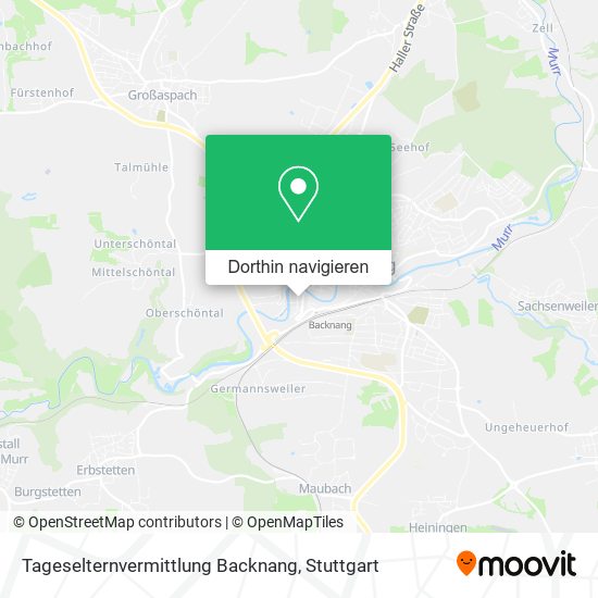 Tageselternvermittlung Backnang Karte