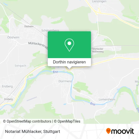 Notariat Mühlacker Karte