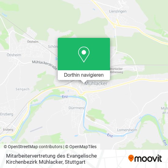 Mitarbeitervertretung des Evangelische Kirchenbezirk Mühlacker Karte