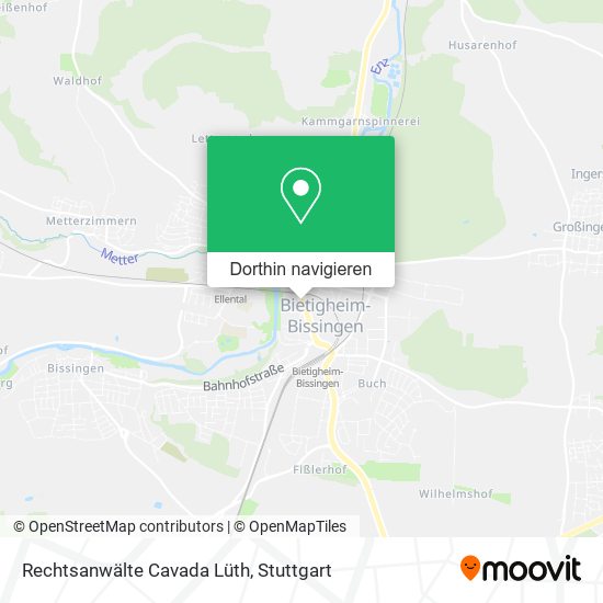 Rechtsanwälte Cavada Lüth Karte