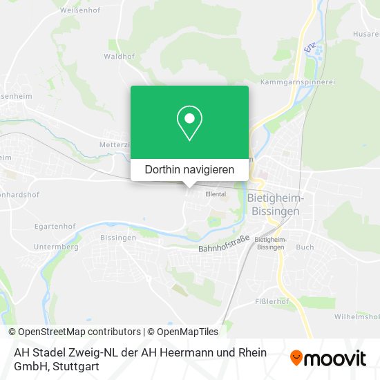 AH Stadel Zweig-NL der AH Heermann und Rhein GmbH Karte