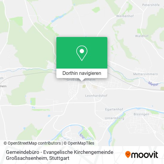 Gemeindebüro - Evangelische Kirchengemeinde Großsachsenheim Karte