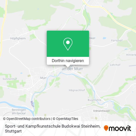 Sport- und Kampfkunstschule Budokwai Steinheim Karte