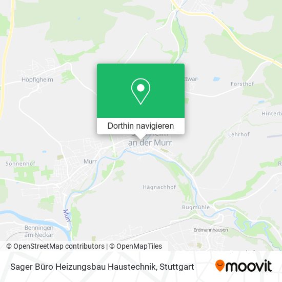 Sager Büro Heizungsbau Haustechnik Karte