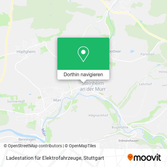 Ladestation für Elektrofahrzeuge Karte