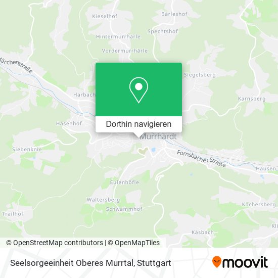 Seelsorgeeinheit Oberes Murrtal Karte
