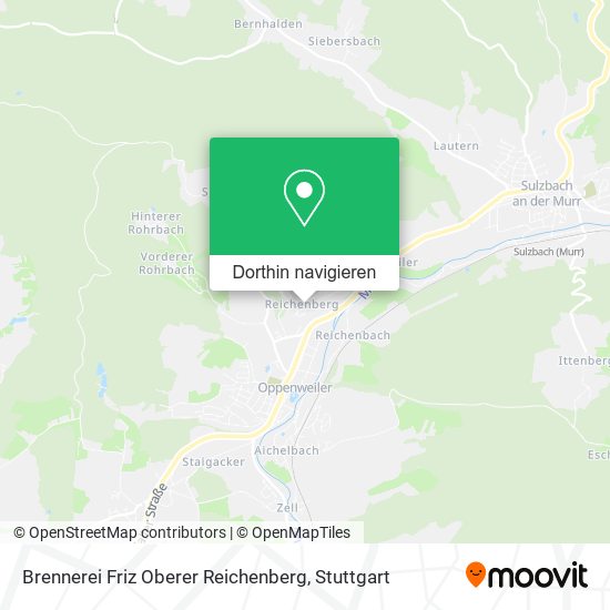 Brennerei Friz Oberer Reichenberg Karte