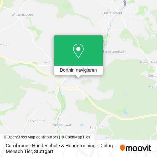Carobraun - Hundeschule & Hundetraining - Dialog Mensch Tier Karte