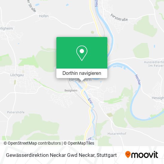 Gewässerdirektion Neckar Gwd Neckar Karte