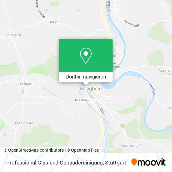 Professional Glas-und Gebäudereinigung Karte