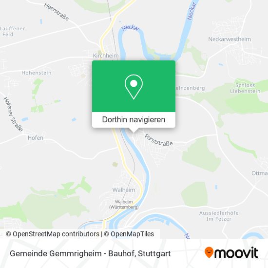 Gemeinde Gemmrigheim - Bauhof Karte
