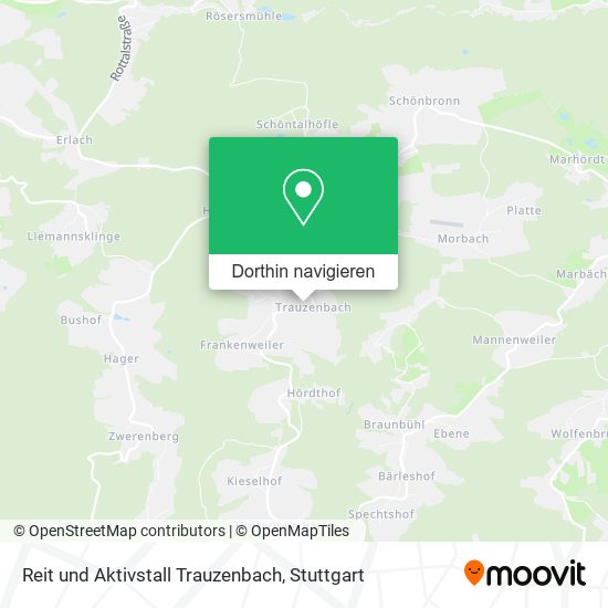 Reit und Aktivstall Trauzenbach Karte