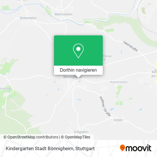 Kindergarten Stadt Bönnigheim Karte