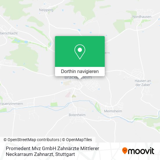 Promedent Mvz GmbH Zahnärzte Mittlerer Neckarraum Zahnarzt Karte