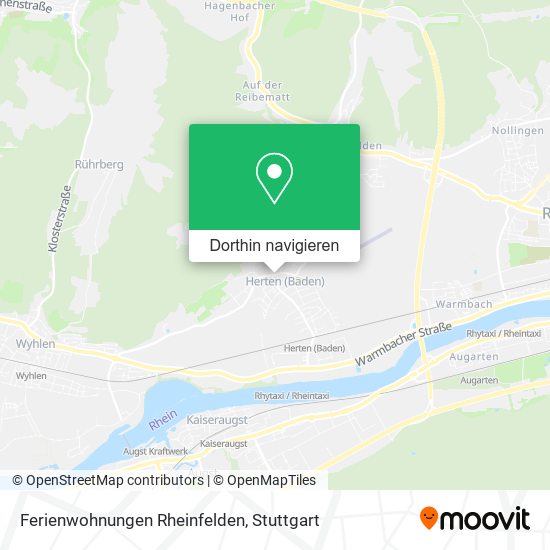 Ferienwohnungen Rheinfelden Karte