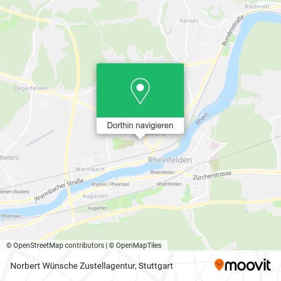 Norbert Wünsche Zustellagentur Karte