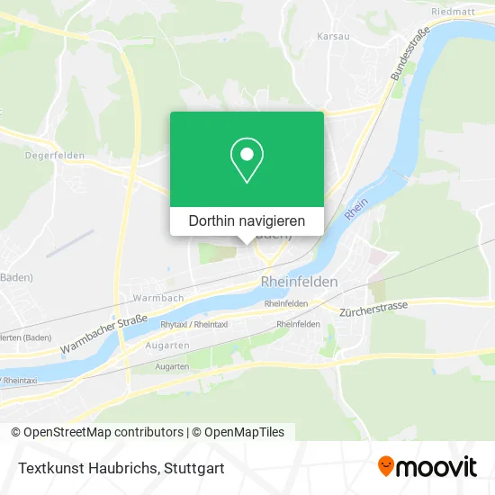 Textkunst Haubrichs Karte