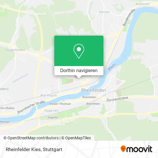 Rheinfelder Kies Karte