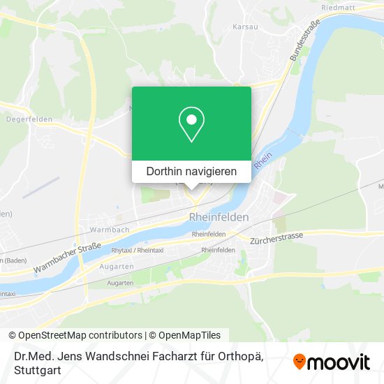Dr.Med. Jens Wandschnei Facharzt für Orthopä Karte
