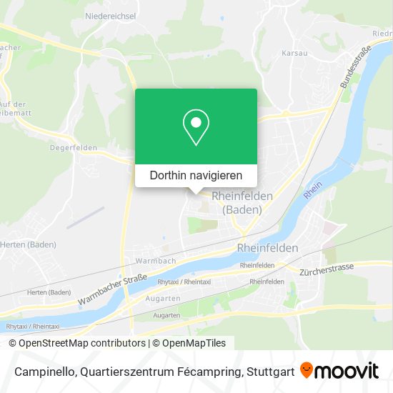 Campinello, Quartierszentrum Fécampring Karte