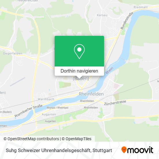Suhg Schweizer Uhrenhandelsgeschäft Karte