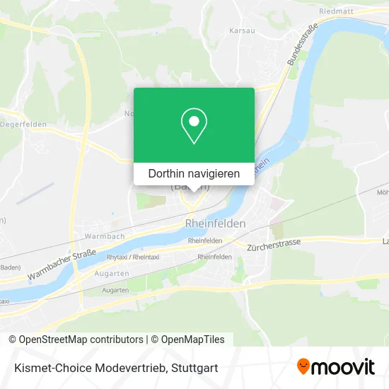 Kismet-Choice Modevertrieb Karte