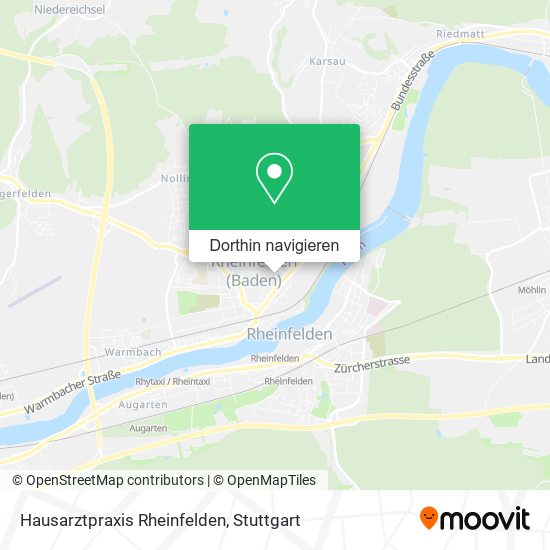 Hausarztpraxis Rheinfelden Karte