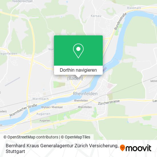 Bernhard Kraus Generalagentur Zürich Versicherung Karte