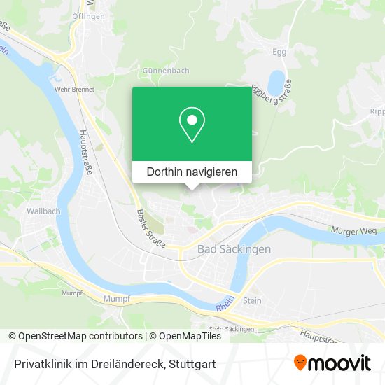 Privatklinik im Dreiländereck Karte