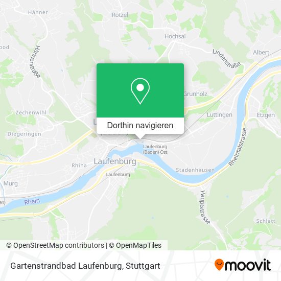 Gartenstrandbad Laufenburg Karte