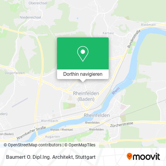 Baumert O. Dipl.Ing. Architekt Karte