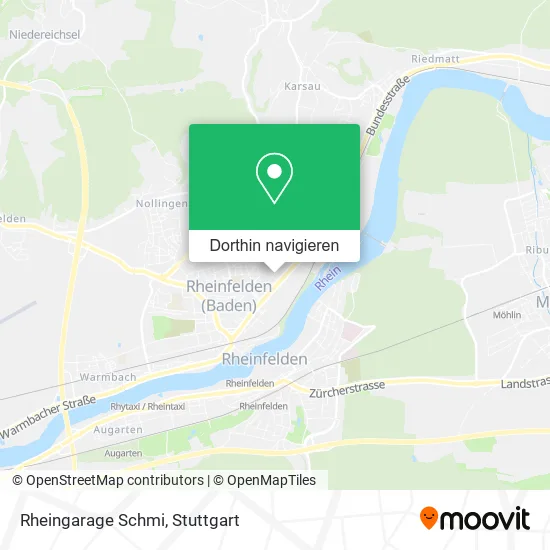 Rheingarage Schmi Karte