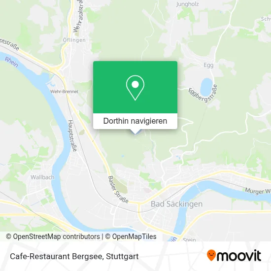 Cafe-Restaurant Bergsee Karte