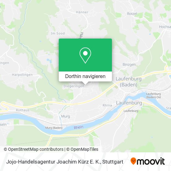 Jojo-Handelsagentur Joachim Kürz E. K. Karte
