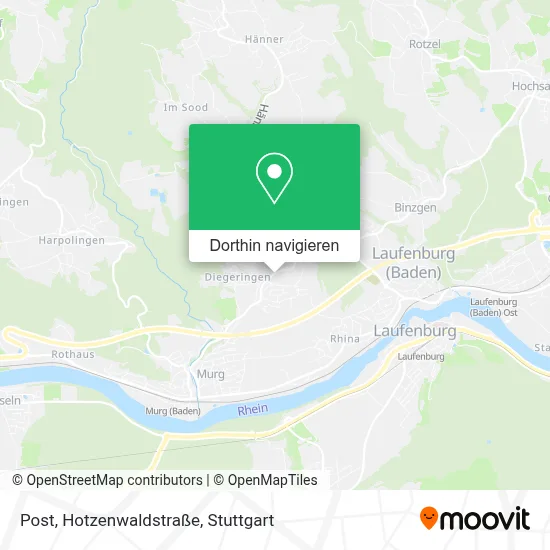 Post, Hotzenwaldstraße Karte