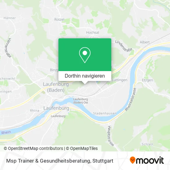Msp Trainer & Gesundheitsberatung Karte