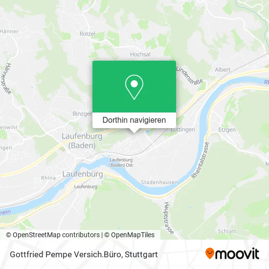 Gottfried Pempe Versich.Büro Karte