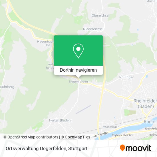 Ortsverwaltung Degerfelden Karte