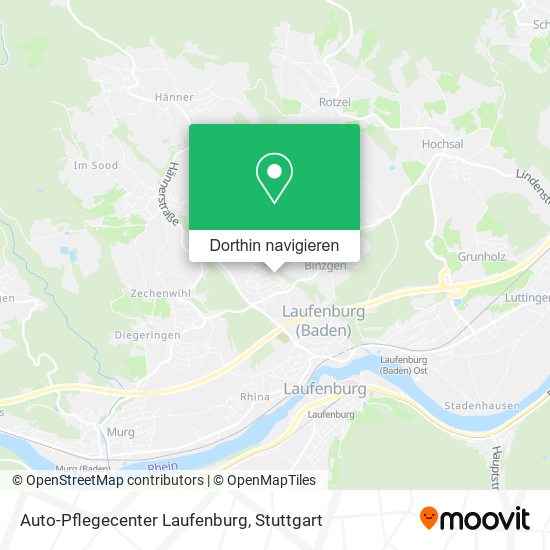 Auto-Pflegecenter Laufenburg Karte