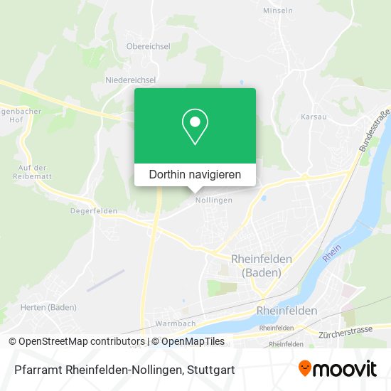 Pfarramt Rheinfelden-Nollingen Karte