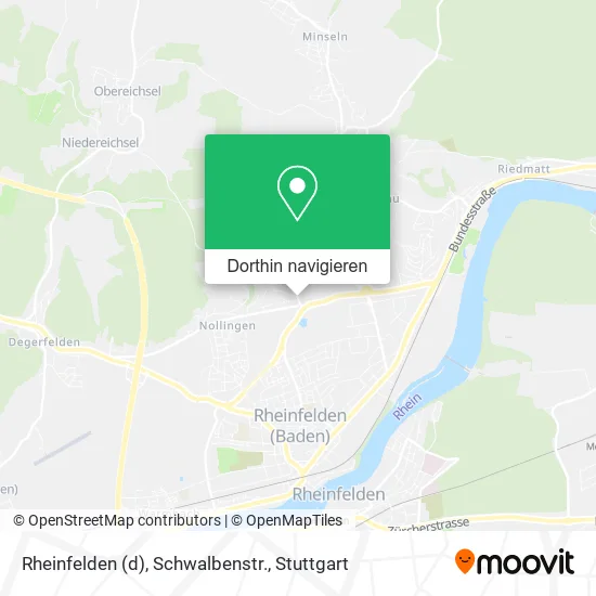 Rheinfelden (d), Schwalbenstr. Karte