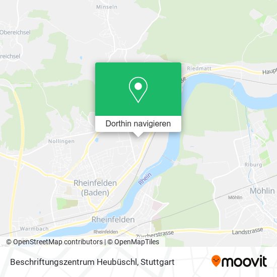 Beschriftungszentrum Heubüschl Karte