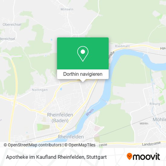 Apotheke im Kaufland Rheinfelden Karte