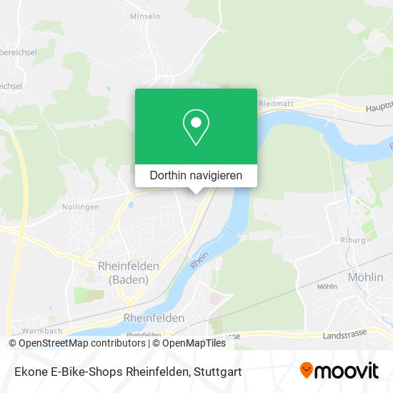 Ekone E-Bike-Shops Rheinfelden Karte