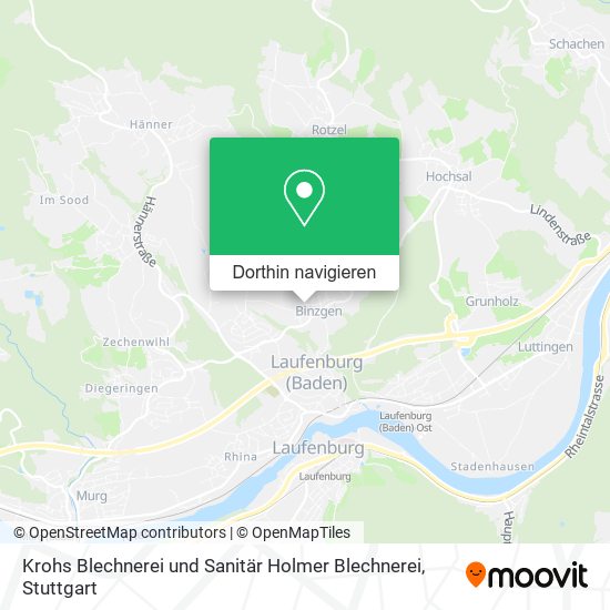 Krohs Blechnerei und Sanitär Holmer Blechnerei Karte