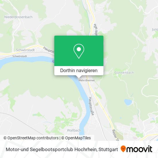 Motor-und Segelbootsportclub Hochrhein Karte