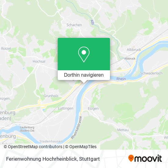 Ferienwohnung Hochrheinblick Karte