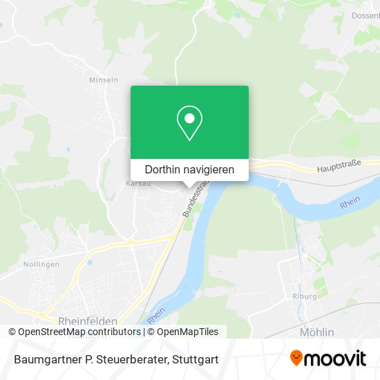 Baumgartner P. Steuerberater Karte