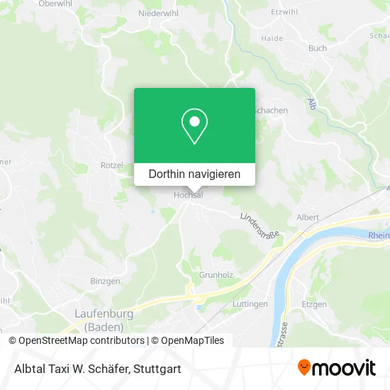 Albtal Taxi W. Schäfer Karte